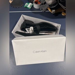 Black Calvin Klein Dress slip on shoes |Bernard Patent